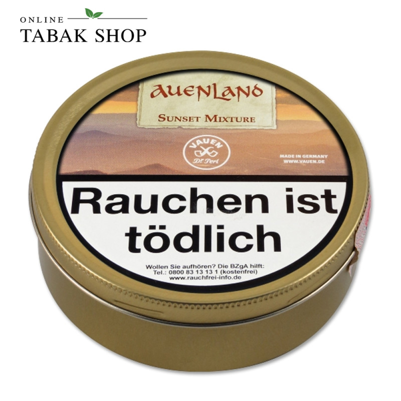 Auenland Sunset Mixture Pfeifentabak 50g Dose - Fruchtig-milder Pfeifentabak für entspannte Abende