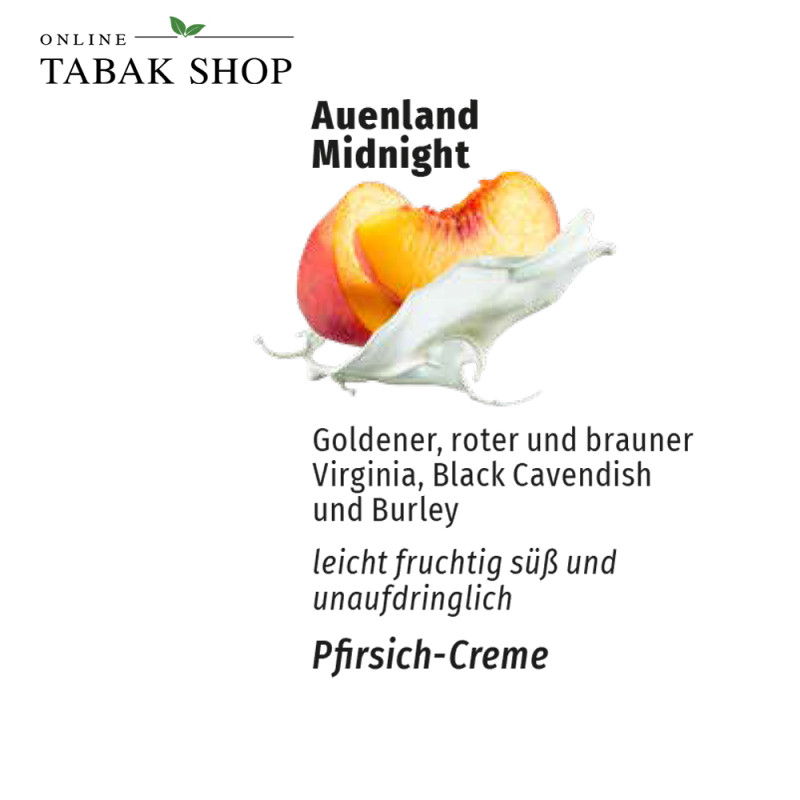 Auenland Midnight Mixture Pfeifentabak 50g Dose - Aromatisch-milder Pfeifentabak für die späten Stunden Aroma