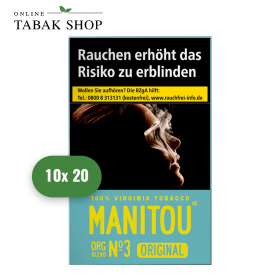 Manitou No.3 Sky "OP" Organic Blend Zigaretten (10 x 20er) - 75,00 €