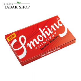 Smoking THINNEST Double Window Ultra Thin Paper REGULAR Size 120er - 0,85 €