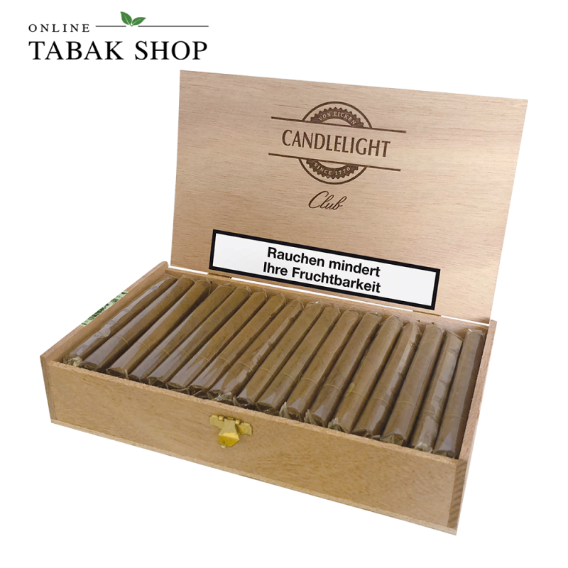 CANDLELIGHT Zigarren Club "Sumatra" 50er Holzkiste