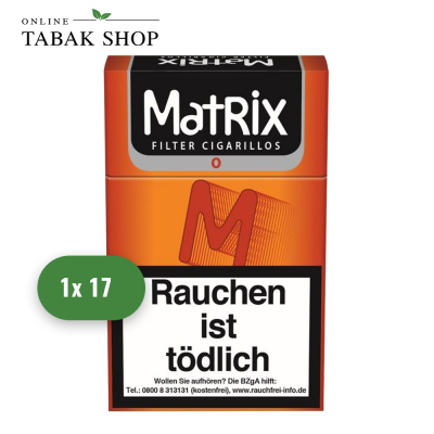 Matrix Orange Filter - Zigarillos Naturdeckblatt (1 x 17er)