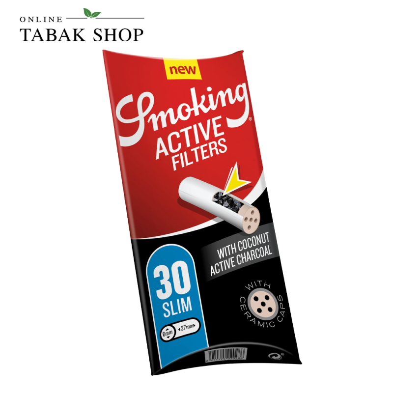 Smoking Active Filters mit Aktivkohle 30er Packung