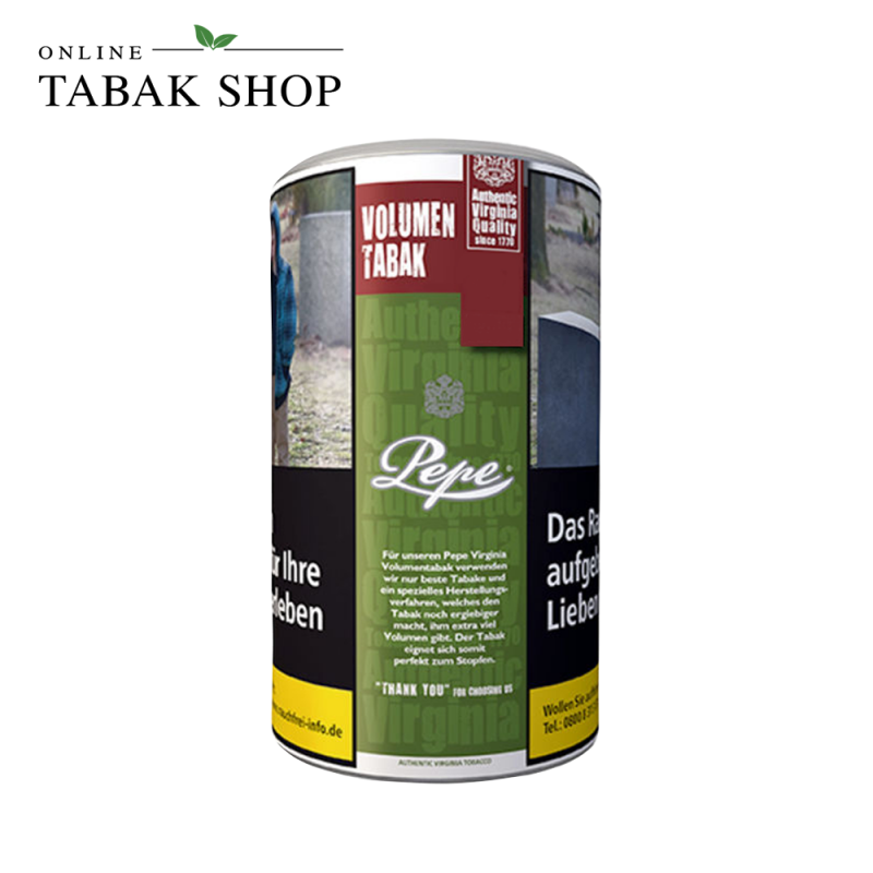 Pepe Rich Green Volumentabak XXL 80g Dose