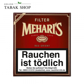 MEHARI'S "Red Orient Filter" Zigarillos Schachtel (1x 20er) - 6,00 €