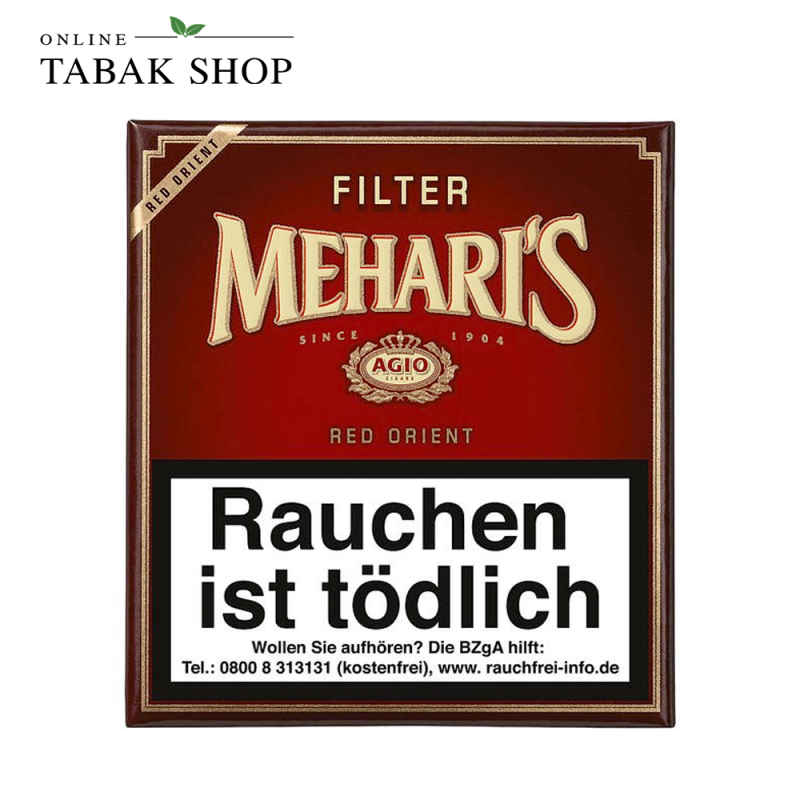 MEHARI'S "Red Orient Filter" Zigarillos 20er Schachtel