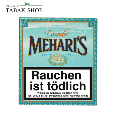 MEHARI'S "Ecuador" Zigarillos Schachtel (1x 20er)