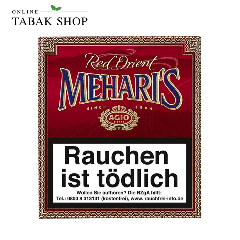 MEHARI'S "Red Orient" Zigarillos Schachtel (1x 20er)