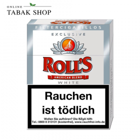 Rolls "Exclusive White" Filter Zigarillos Naturdeckblatt 23er Packung - 4,20 €