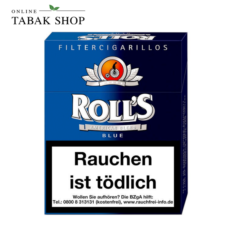 Rolls "Blue" Filter Zigarillos Naturdeckblatt 23er Schachtel