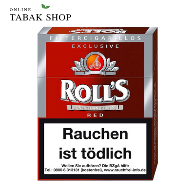 Rolls "Exclusive Red" Filter Zigarillos Naturdeckblatt (1x 23er)