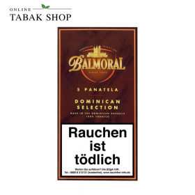 Balmoral Dominican "Panatela" Zigarren 5er Schachtel - 7,50 €