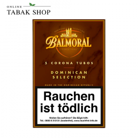 Balmoral "Corona Tubos" Dominican Selection 5er Schachtel - 15,00 €