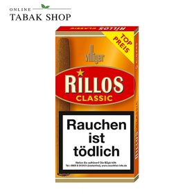 Villiger "Rillos Classic" Zigarillos 5er Schachtel - 1,50 €