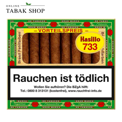 Dannemann "Hasillo 733 Fehlfarben Brasil" Zigarillos 50er Schachtel