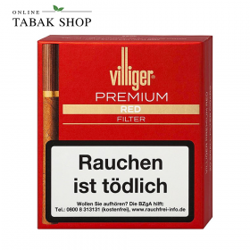 VILLIGER "Premium Red" Filter Zigarillos Schachtel (1x 20er) - 6,70 €