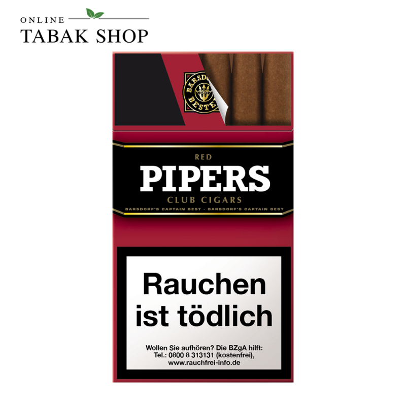 PIPERS Club Cigars "Red" (Cherry) Zigarillos (1x 10er)