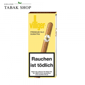 Villiger "Premium No.3 Sumatra" Zigarren 5er Schachtel - 7,30 €