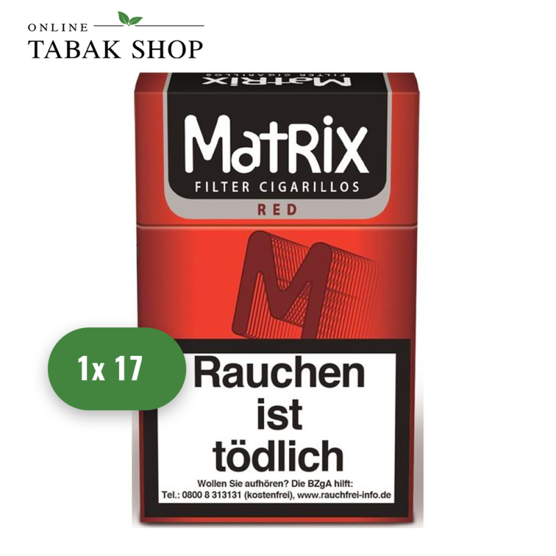 MATRIX Red Filter Cigarillos 17er Schachtel