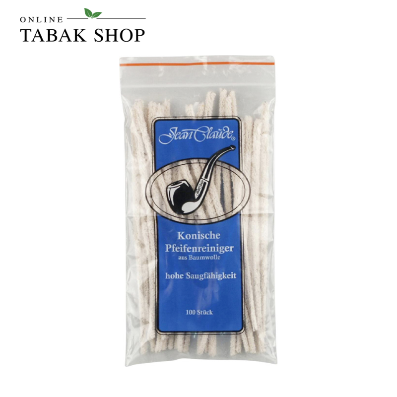 JEAN CLAUDE Pfeifenreiniger weiß konisch, Baumwolle 15.5 cm (1x 100er)