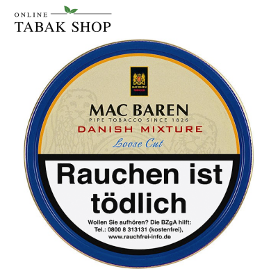 Mac Baren Mixture Danish Pfeifentabak (1x 100g) Dose