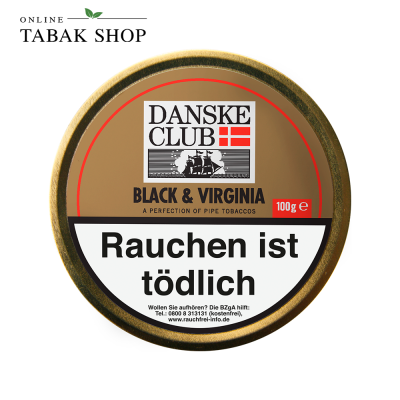 Danske Club Black & Virginia Pfeifentabak Dose (1x 100g)