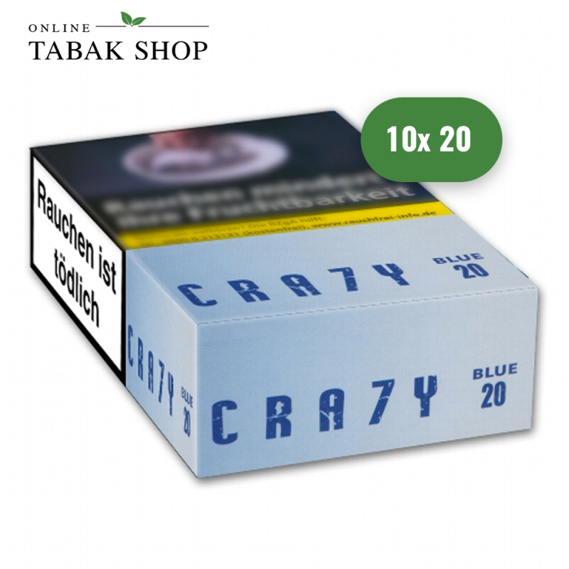Crazy Blue 20 Zigaretten Stange (10 x 20er)