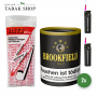 Brookfield No.2 Pfeifentabak (2x 200g) + 80 BLITZ Pfeifenreiniger + 2 Sturmfeuerzeuge