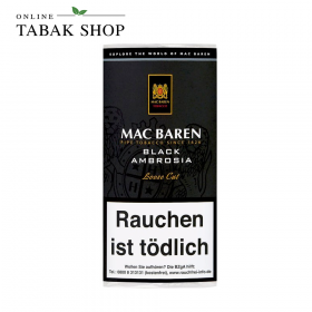 MAC BAREN "Black Ambrosia" Pfeifentabak (1x 50g) Pouch - 10,40 €