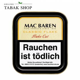 MAC BAREN Classic "Flake" Pfeifentabak 50g Dose - 13,80 €