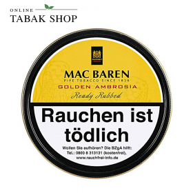 Mac Baren Golden Ambrosia Pfeifentabak (1x 100g) Dose - 20,80 €