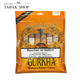 Gurkha Dominikanische Republik Zigarren Sampler-Pack im Humi-Pack (1x 6er) - 59,40 €