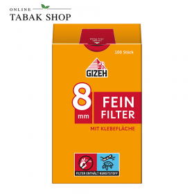GIZEH Feinfilter 8mm 1x100 - 1,00 €