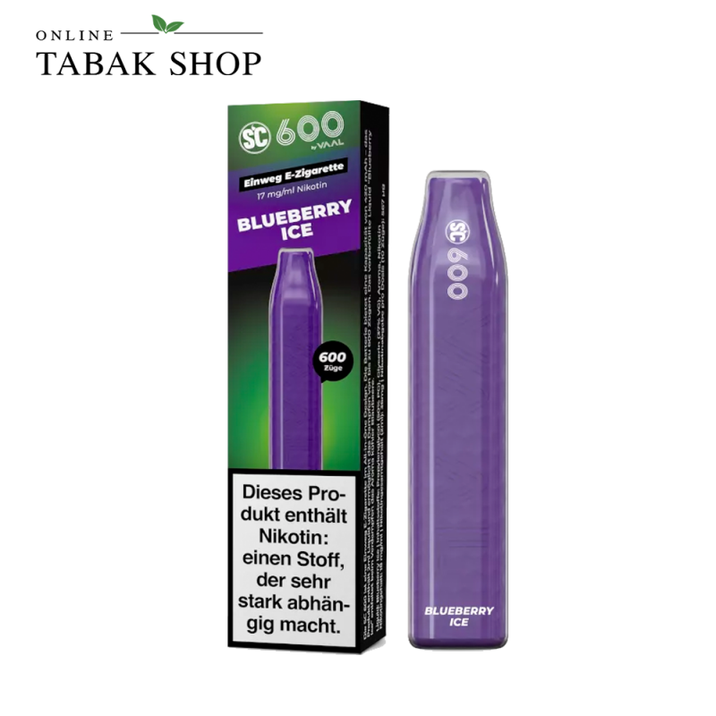 SC 600 Einweg E-Zigarette »Blueberry Ice« (1x 2ml - 17mg/ml Nikotin)