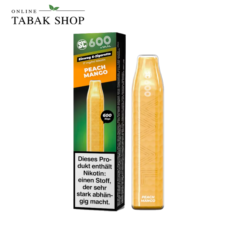 SC 600 Einweg E-Zigarette »Peach Mango« (1x 2ml - 17mg/ml Nikotin)