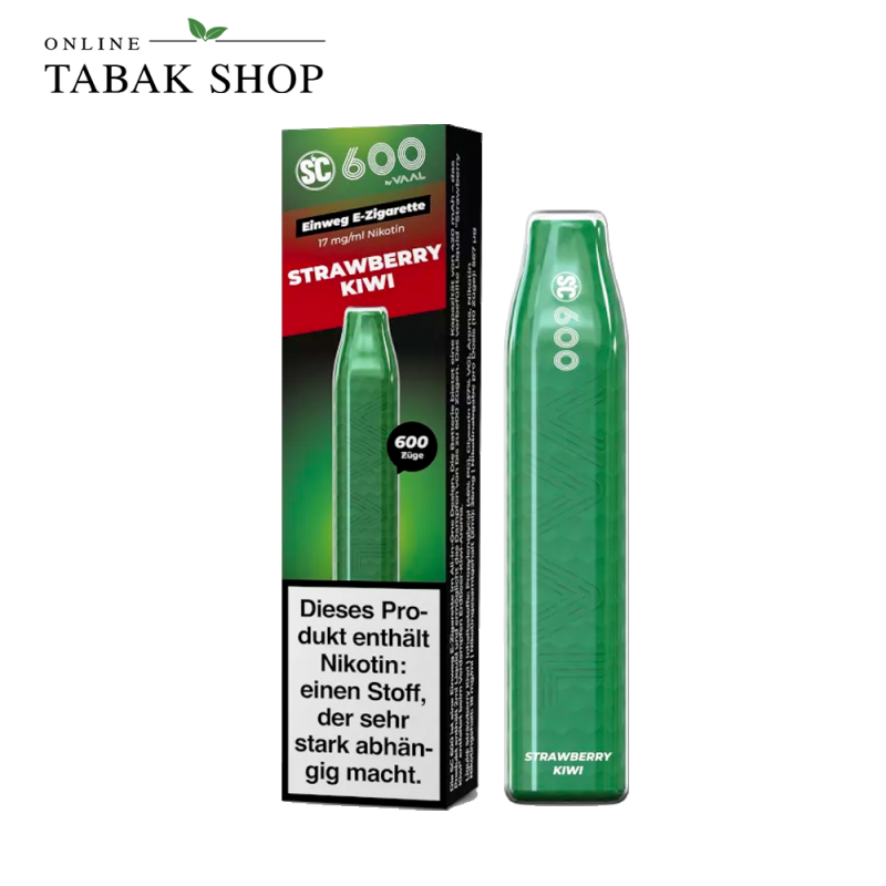 SC 600 Einweg E-Zigarette »Strawberry Kiwi« (1x 2ml - 17mg/ml Nikotin)