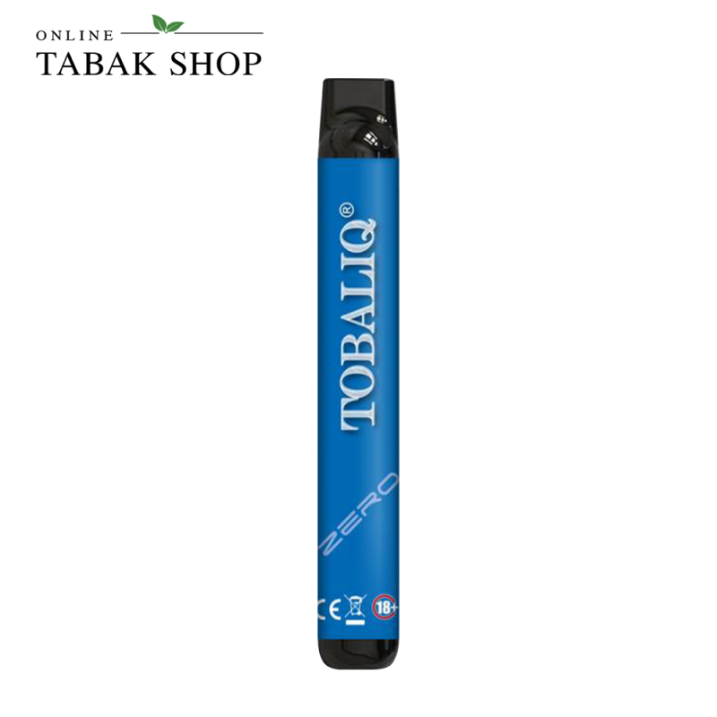 TOBALIQ Einweg E-Zigarette bis zu 600 Züge Nikotinfrei Blueberry Ice Verpackungen