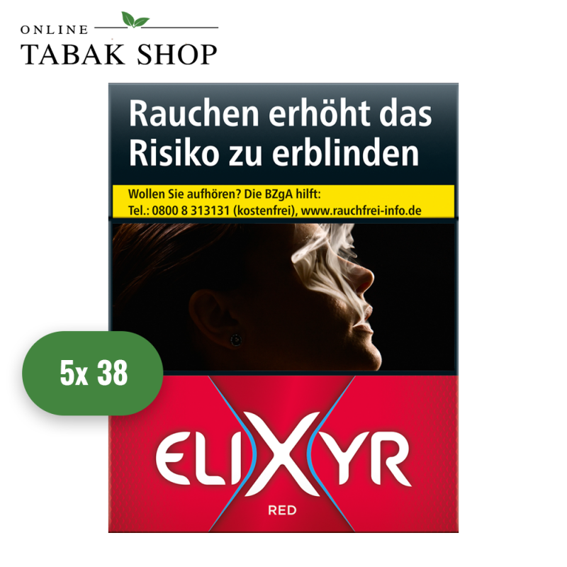 ELIXYR Red [Rot] Zigaretten "XXXL" (5 x 39er)