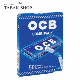 OCB Blau Combipack 50 Blatt & 50 Filter (1Packung) - 1,20 €