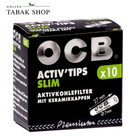 OCB Activ Tips Slim 7mm 1 Packung á 10 Filter - 1,50 €