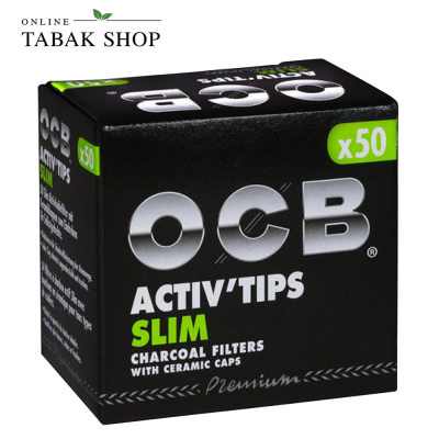 OCB Activ Tips Slim 7mm 1 Packung á 50 Filter