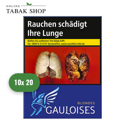 Gauloises Blondes Blau Zigaretten "OP" (10 x 20er)