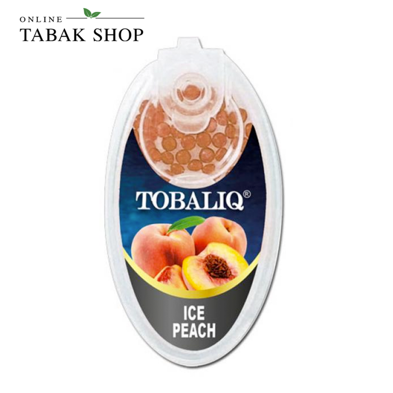 TobaliQ Aromakapseln mit ice peach Aroma (1x 100er)