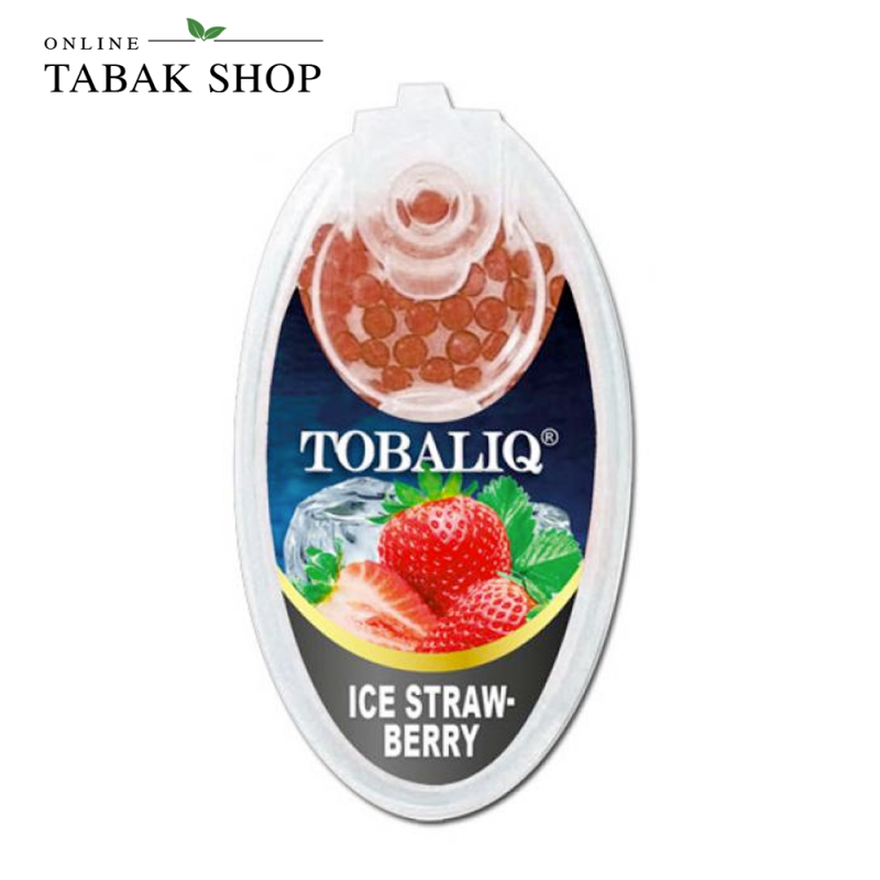 TobaliQ Aromakapseln mit ice strawberry Aroma (1x 100er)