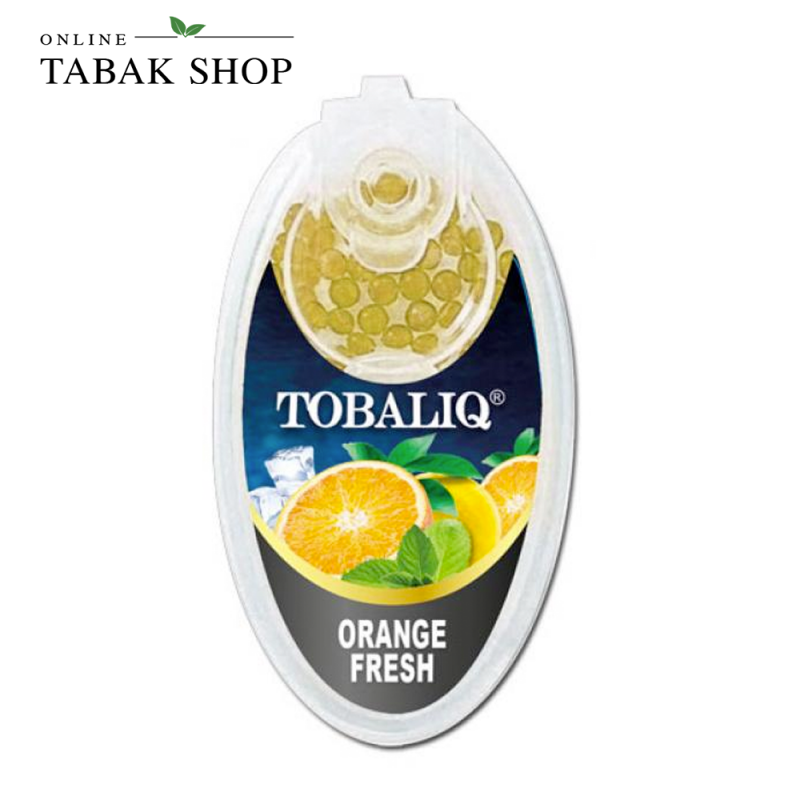 TobaliQ Aromakapseln mit orange fresh Aroma (1x 100er)