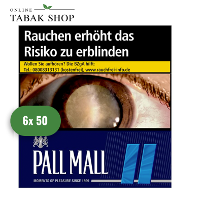 Pall Mall Blue [Blau] "Jumbo" Zigaretten (6 x 50er)