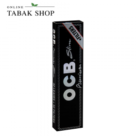 OCB Schwarz Premium Zigarettenpapier Lang Slim + Tips (1x 32er) - 2,50 €