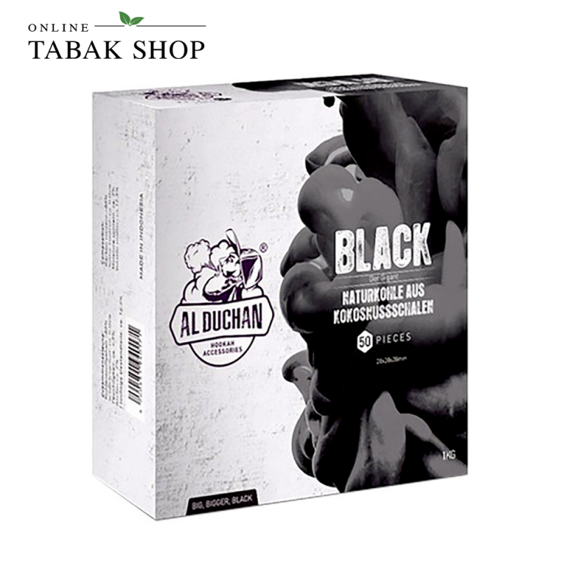 Al Duchan Black Shisha Kokos-Kohle Briketts kaufen im OnlineTabakShop