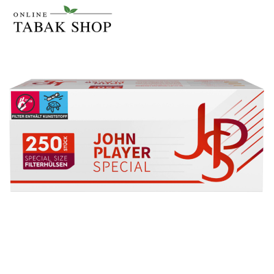 JPS Red Special Size Spar Zigaretten-Hülsen 250 Stück