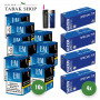 L&M Blau [Blue] Tabak (10 x 40g) + 1.000 GIZEH Special Tip Hülsen + 1 Sturmfeuerzeug + 1 Feuerzeug